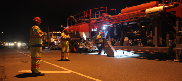 ON THE JOB WITH PENHALL COMPANY, GRINDING ON 101 FREEWAY - Western Saw Inc.